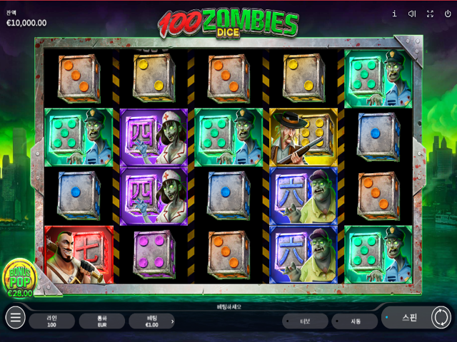 100 Zombies Dice